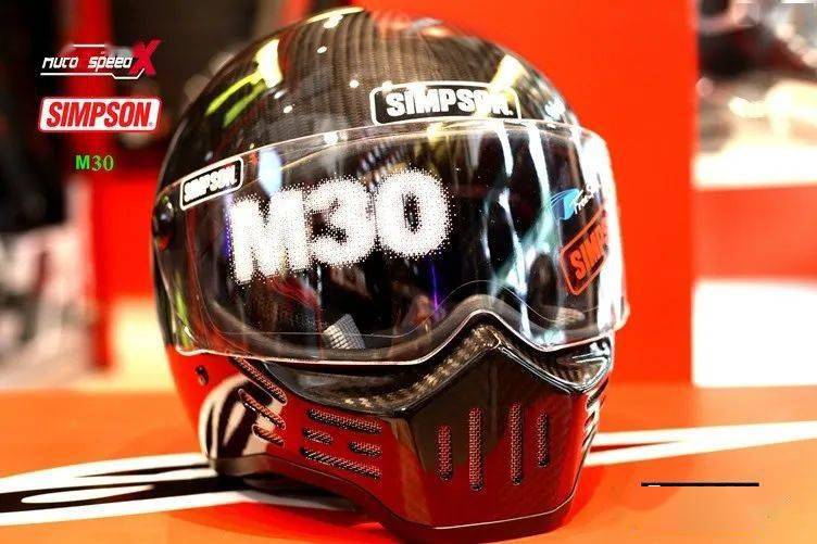 酷辛普森banditm30超轻碳纤维摩托头盔到货大量库存100正品酷乐汽车