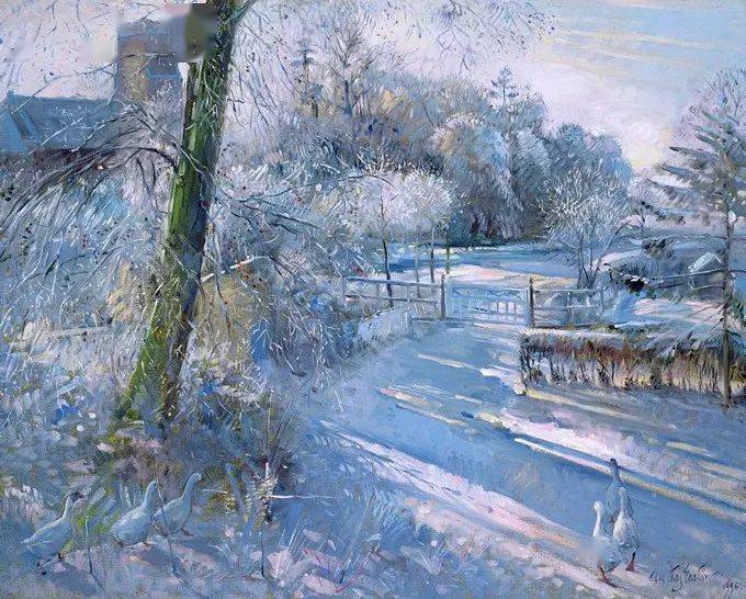 英国画家蒂莫西伊斯顿笔下的英伦风情油画太迷人了吧