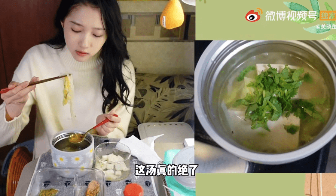 关晓彤晒春季减肥餐,身高172体重不过百,网友:真自律想胖都难