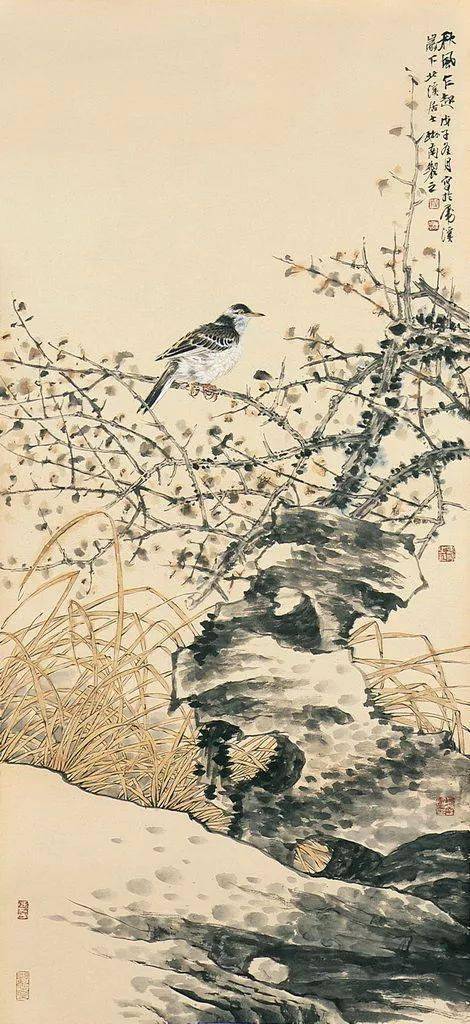 汤琳南成捆的画稿只为绘出心中理想的花鸟画