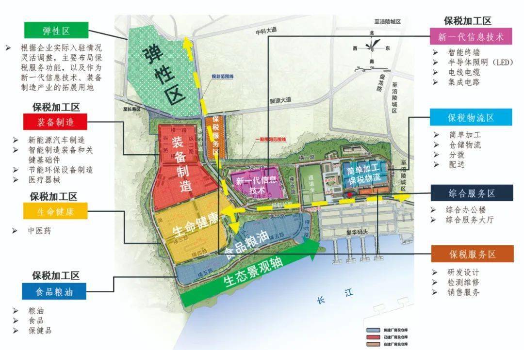 涪陵临港经济区规划图图片