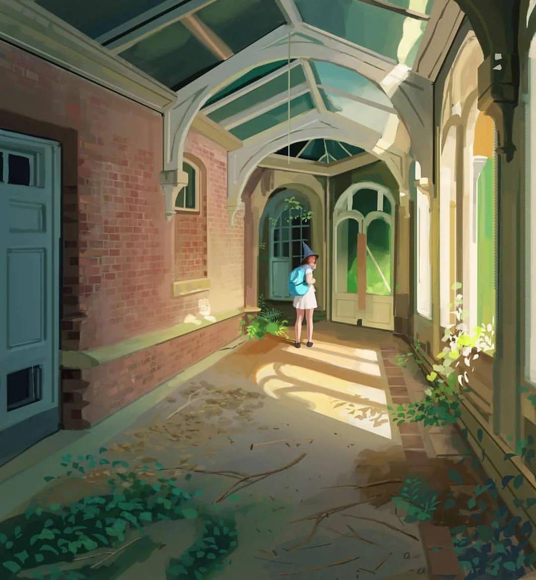 插画居然画出了电影感每一张都是一个绝美的镜头