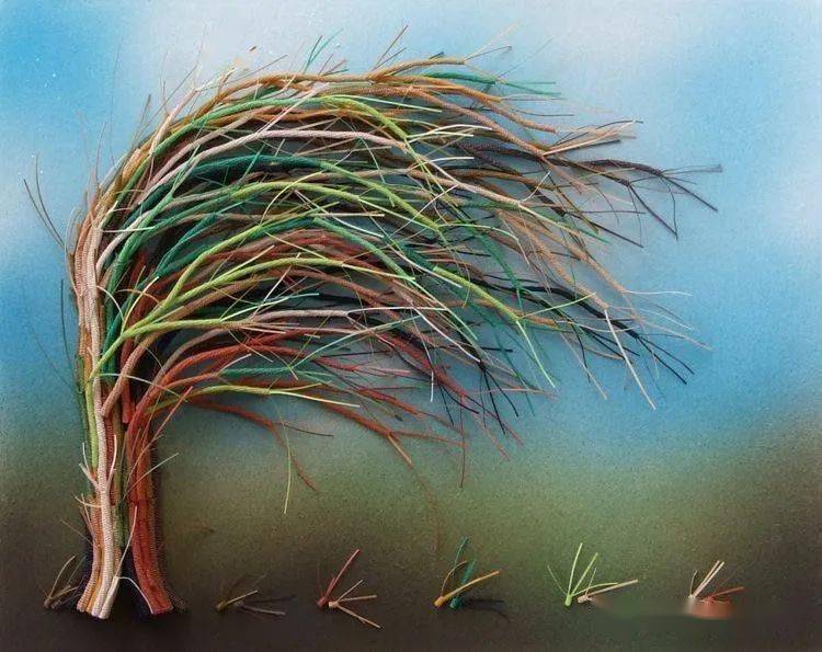 国外优秀衍纸作品衍纸树主题作品