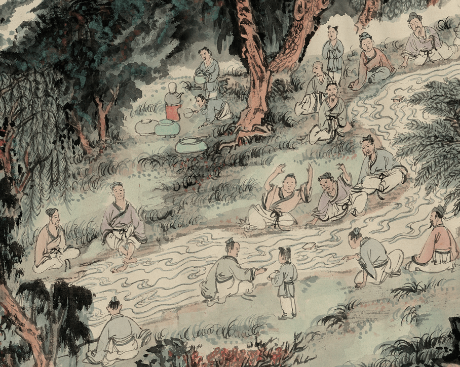 馆藏鉴赏 | 董其昌行书兰亭序,陆俨少兰亭修禊图合卷_作品