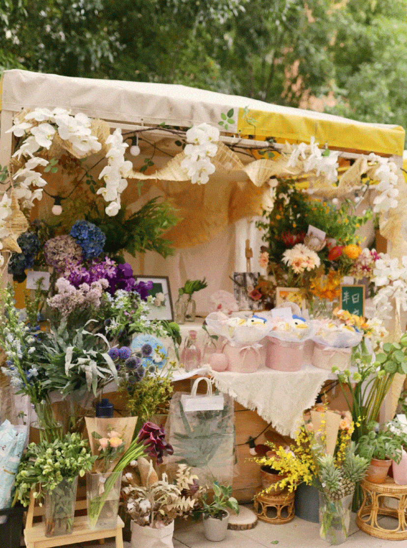 这个充满文艺范儿的市集 让大家pick一个独一无二的你 绿植花艺(鲜花