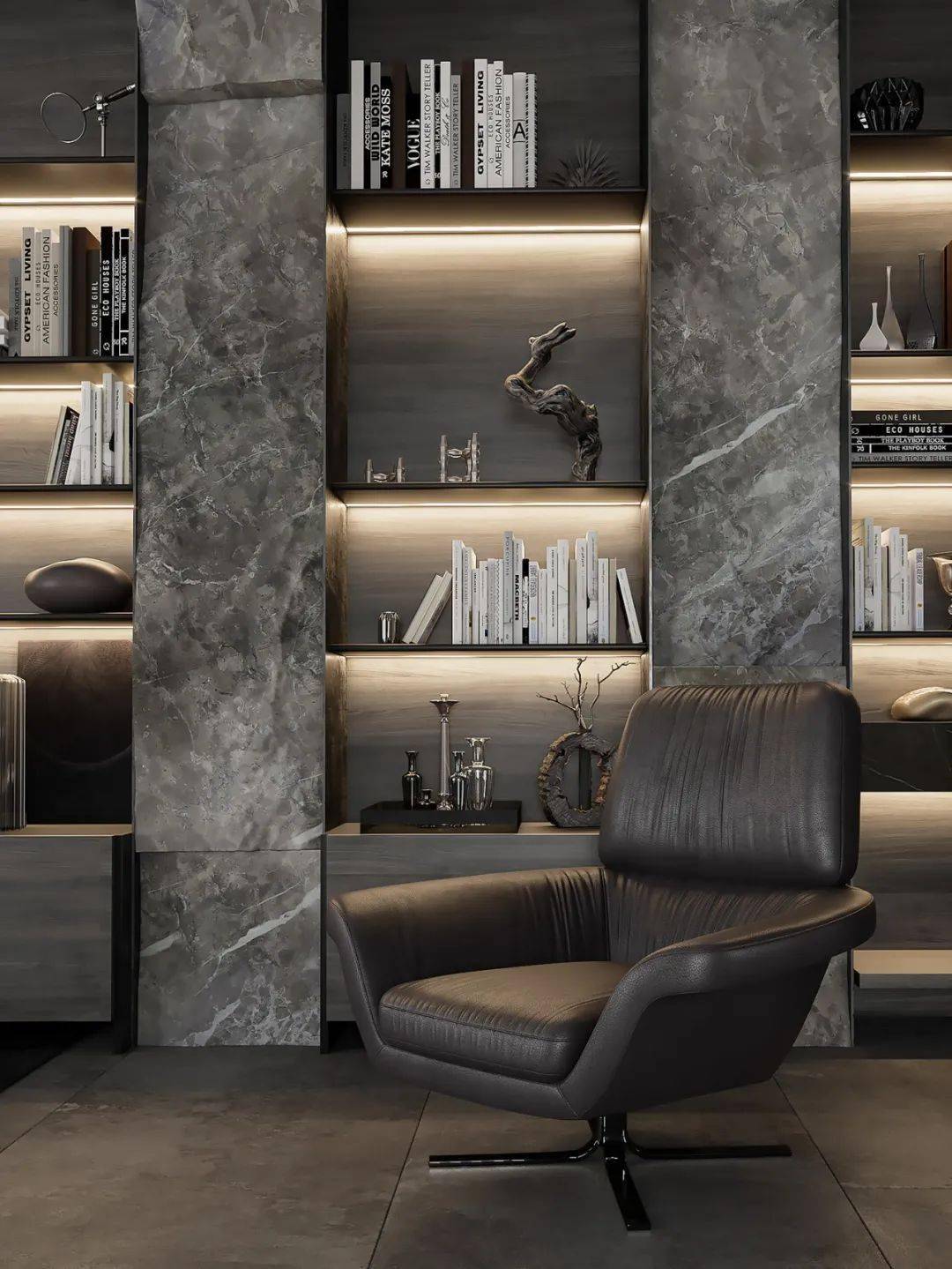 极简高级灰克制而有张力的空间美学