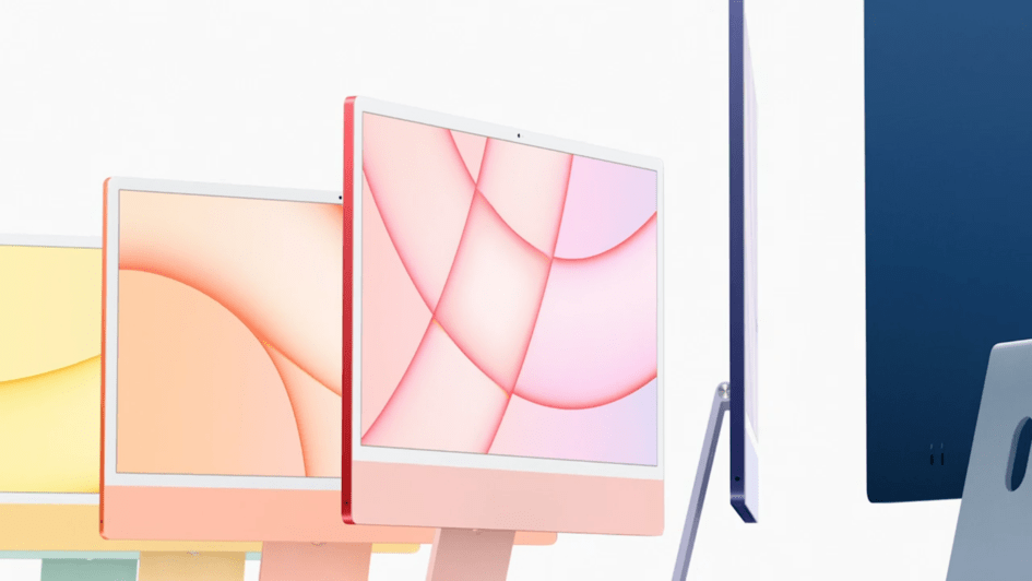 imac 2021款发布:全新多彩配色设计,机身仅厚11.5mm