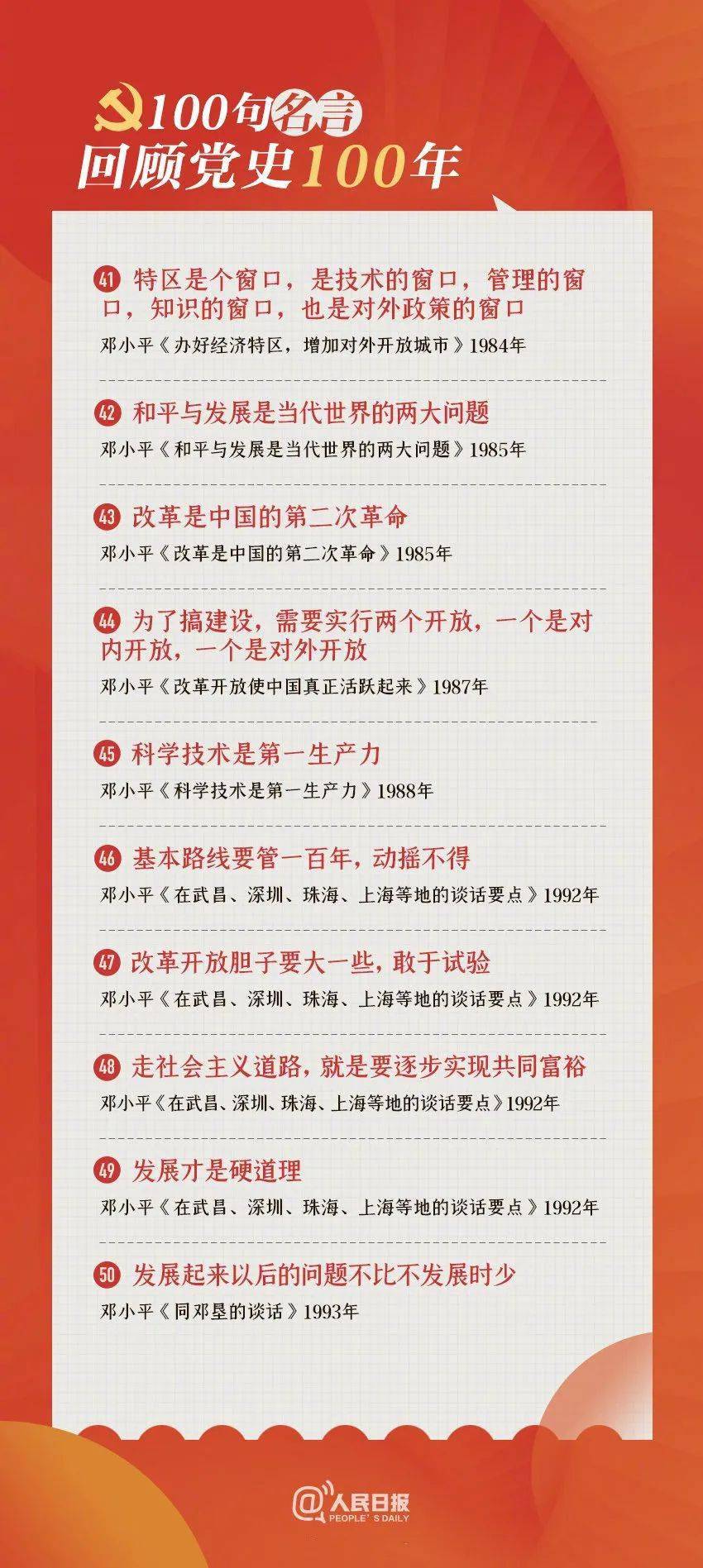 100句名言回顾党史100年 福建