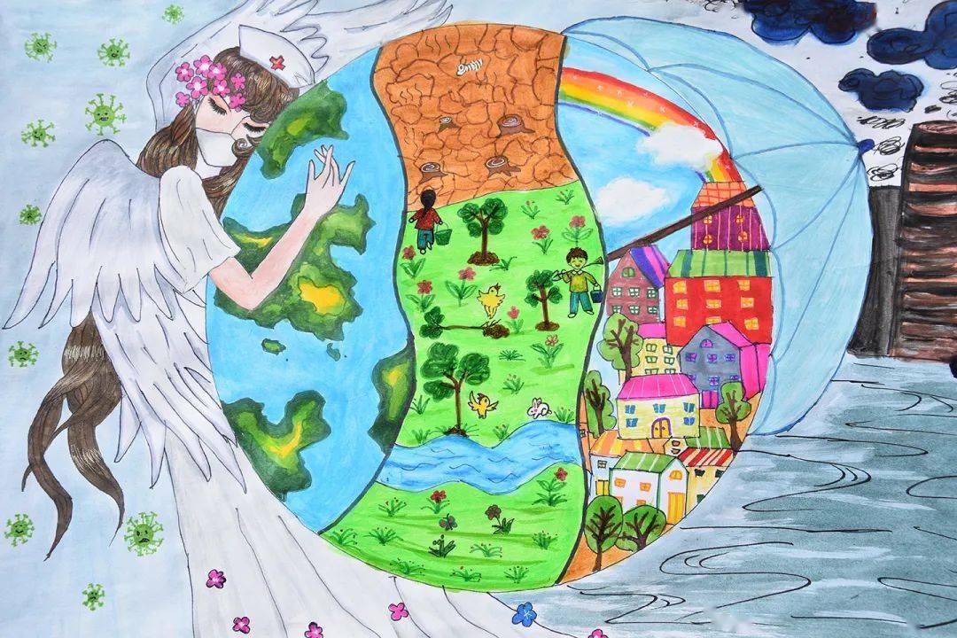 爱护家园-李思语 9岁爱海洋,爱自然,守卫蓝色星球 -何嘉晔 5岁三等奖