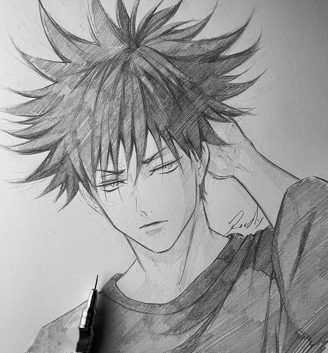 动漫不会上色?黑白铅笔也能画出佳作