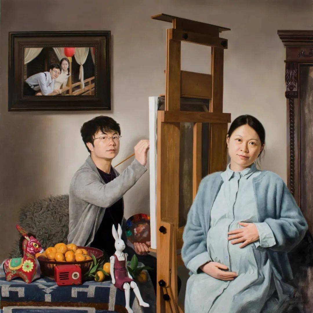 《一局棋》100cm×150cm杨勃是一个极富创造欲望和创作精神的画家,他