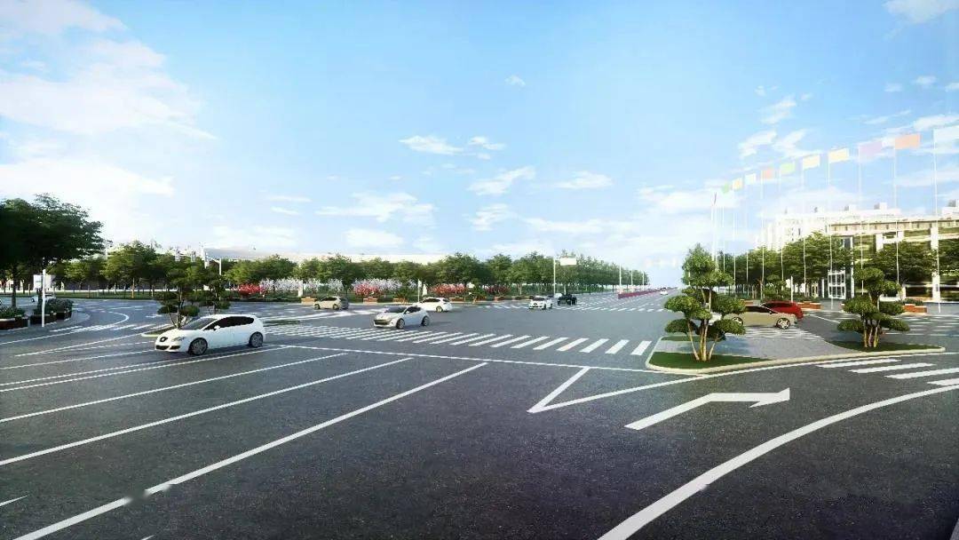 状环路口改为灯控十字路口,行宫环岛改造效果图来了!