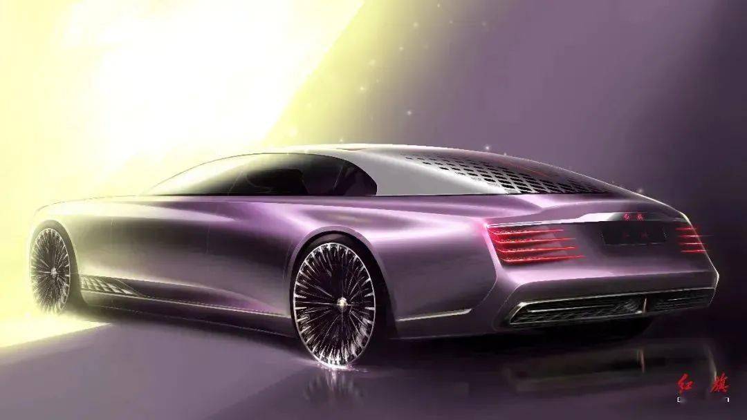 超燃新红旗lconcept高清设计图难得一见速收藏