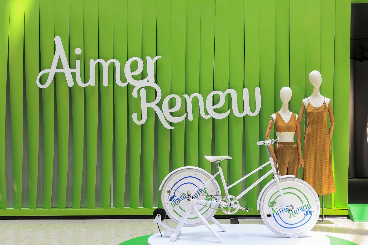 aimerrenew爱慕环保计划快闪店亮相成都大悦城
