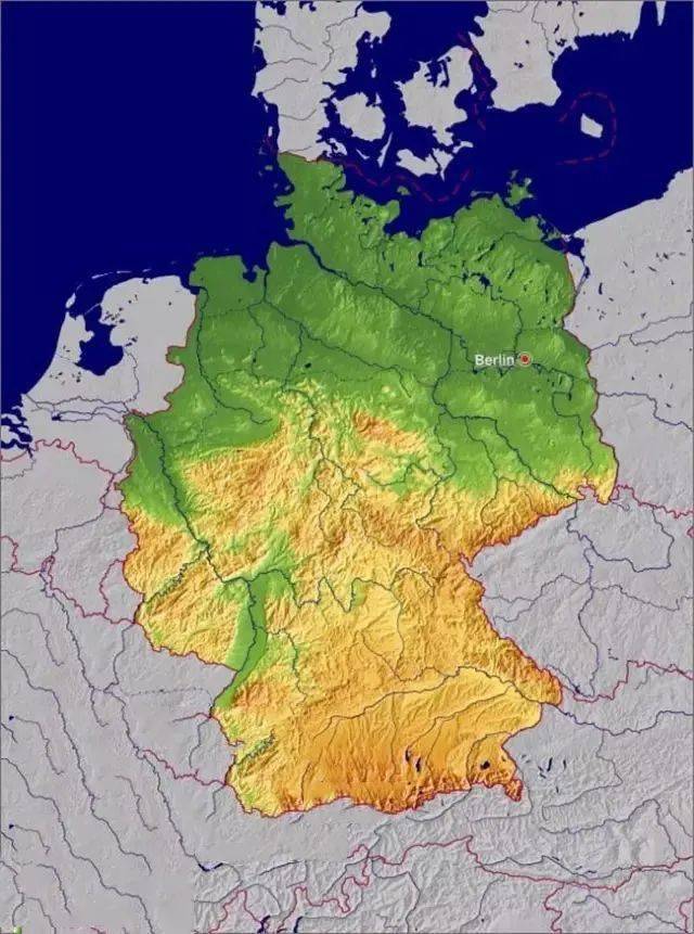 德国地形类型图片