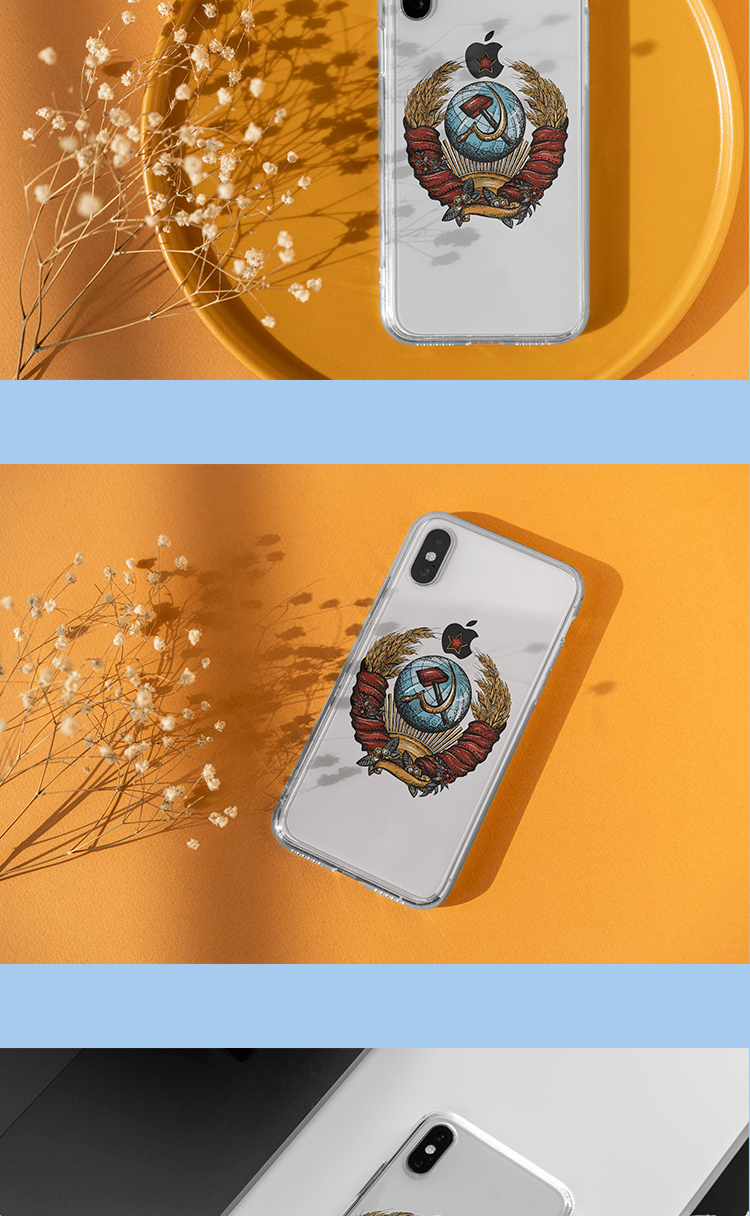 手绘了一个复古纹身风格的苏联国徽