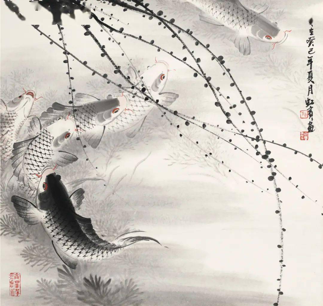 鱼乐,在空灵澄澈的虚无空间里遨游_施虹宾