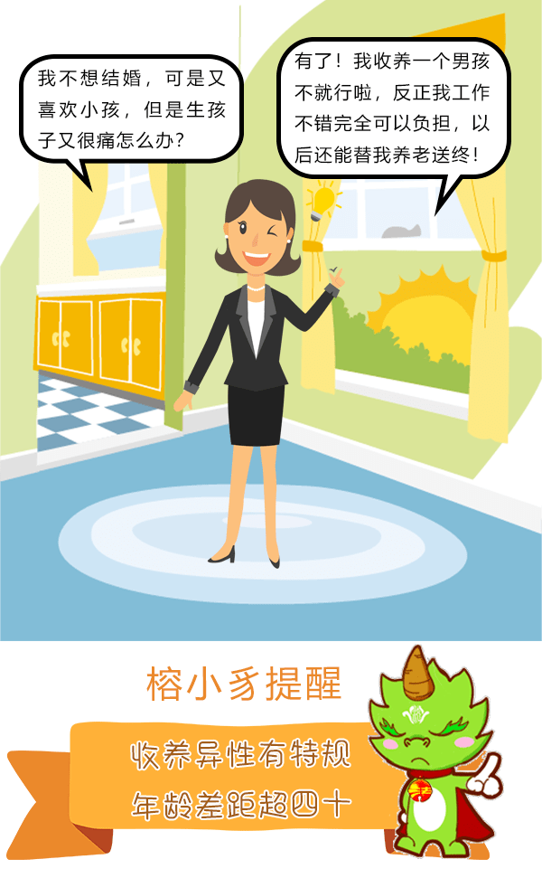 【图说·民法典】“不想嫁人,可以收养一个男孩替我养老吗?”_法治