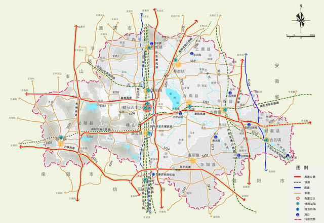 泌阳县道路规划图图片