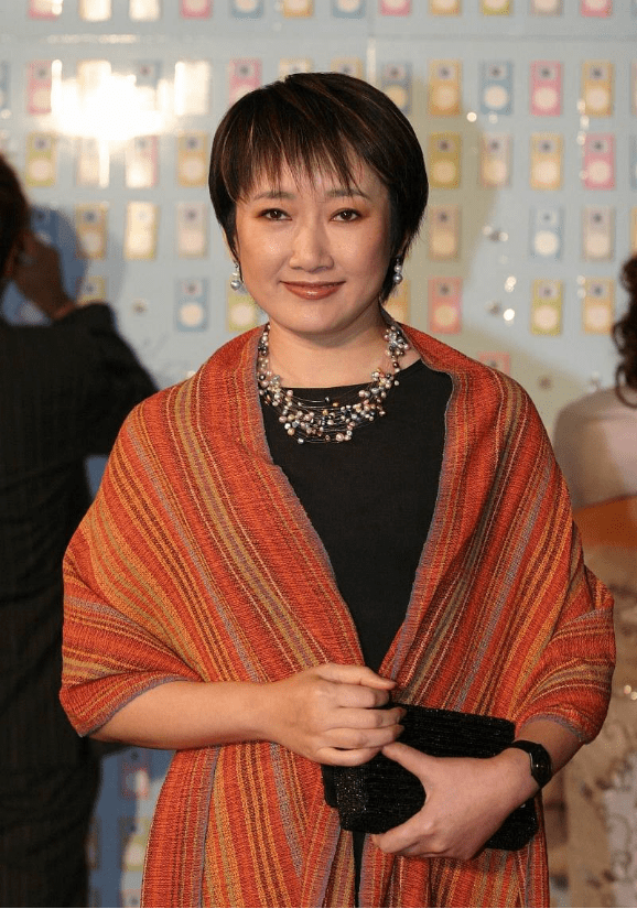 王刚前妻气质文艺高级脖子上围着小丝巾一把年纪也有知性魅力