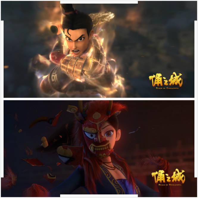 国产动画《俑之城》暑期上映,兵马俑浴火复活大战异兽_海报