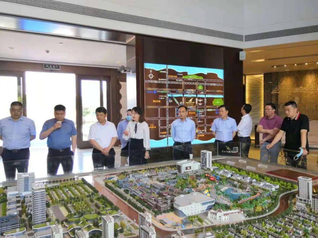 区领导刘恩锋,万志祥陪同考察,区委办,区政府办,区委编办,区财政局,区