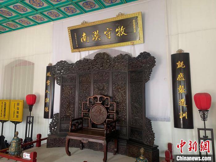 图为奈曼旗王府博物馆中场景. 奥蓝 摄