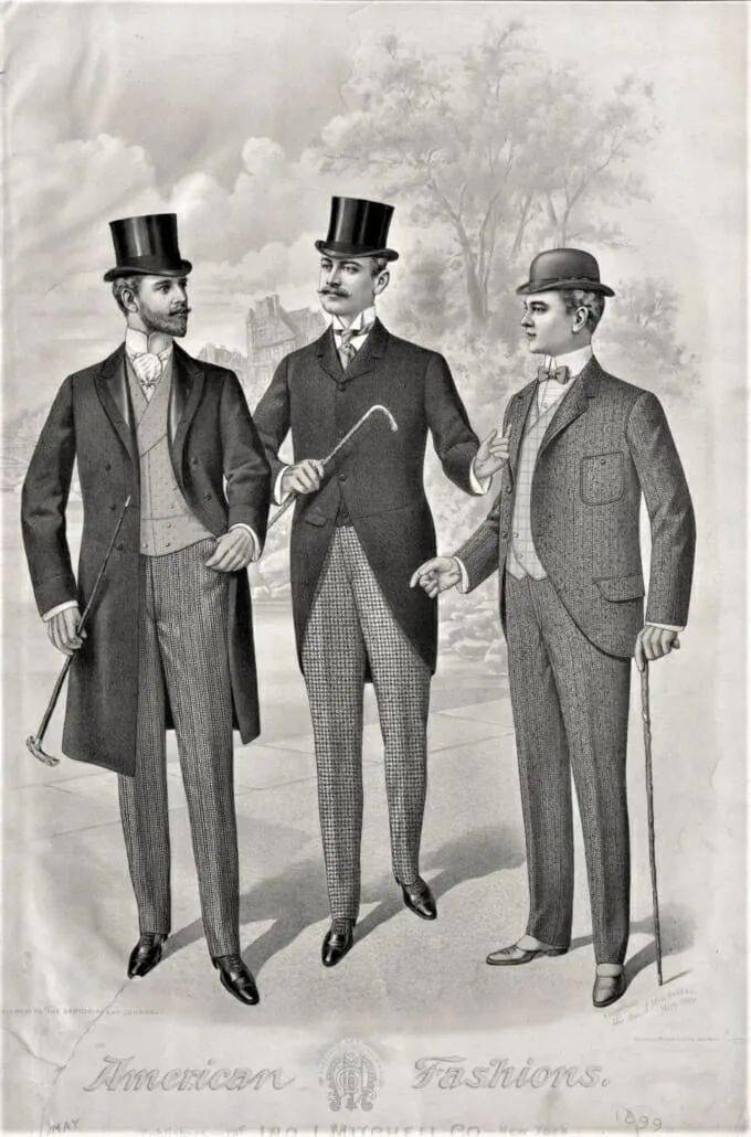 20世纪男士服饰图片