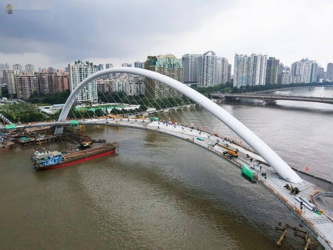 广州人我们的跨珠江人行桥将落成快来给它起名啦