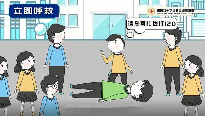 5.胸外按压在呼救的同时尽快开始心肺复苏.