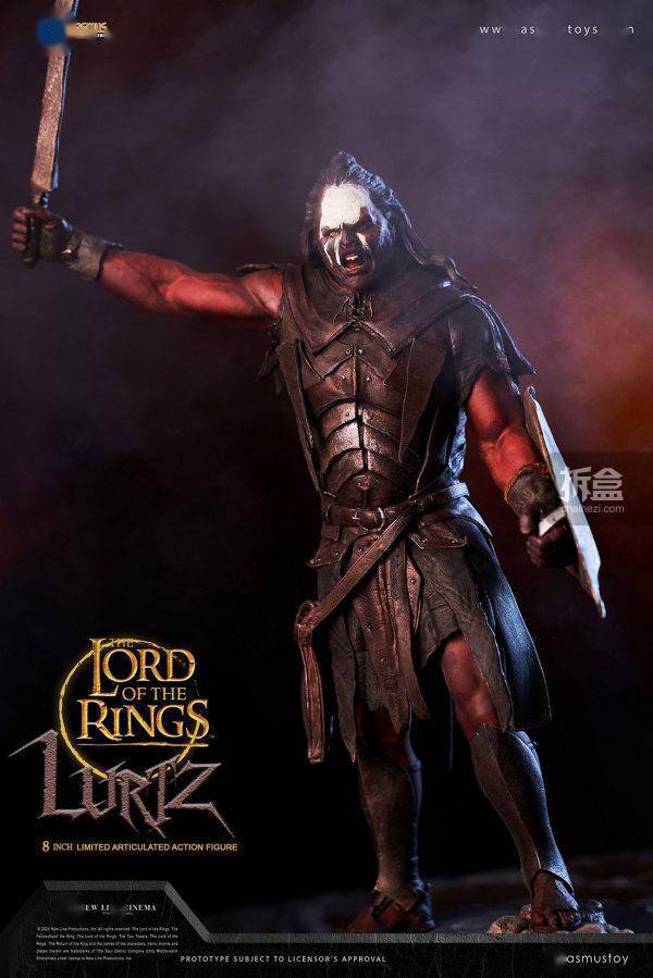 asmustoys指环王魔戒强兽人鲁兹8寸半可动人偶