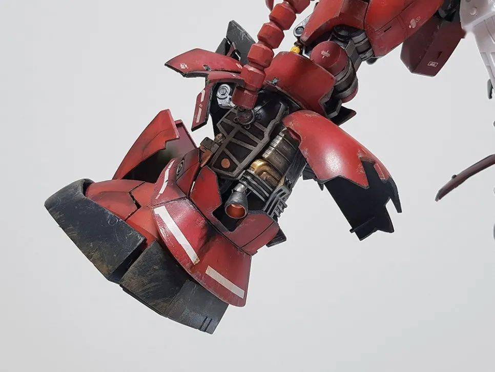 超强爆甲pg夏亚专用扎古2改造旧化涂装