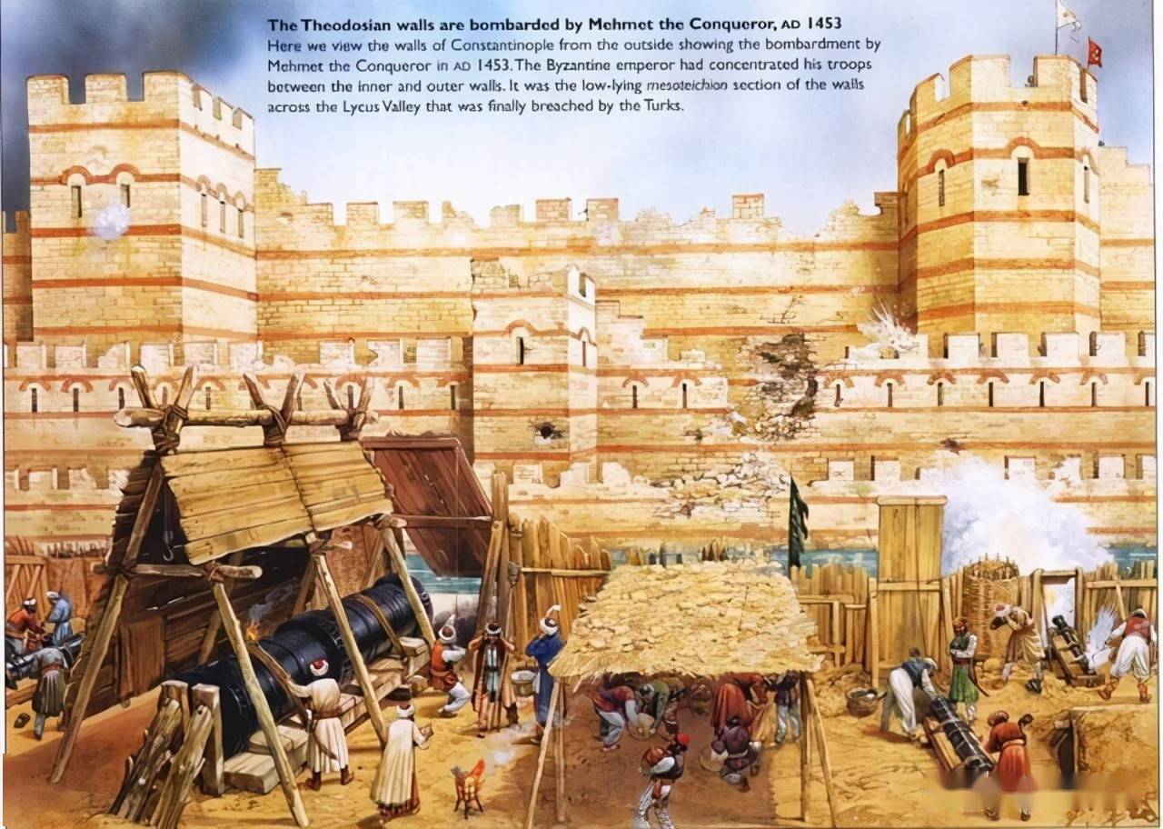 不过相比于坚固的君士坦丁堡城墙,如何将如此沉重的攻城巨兽从铸造厂