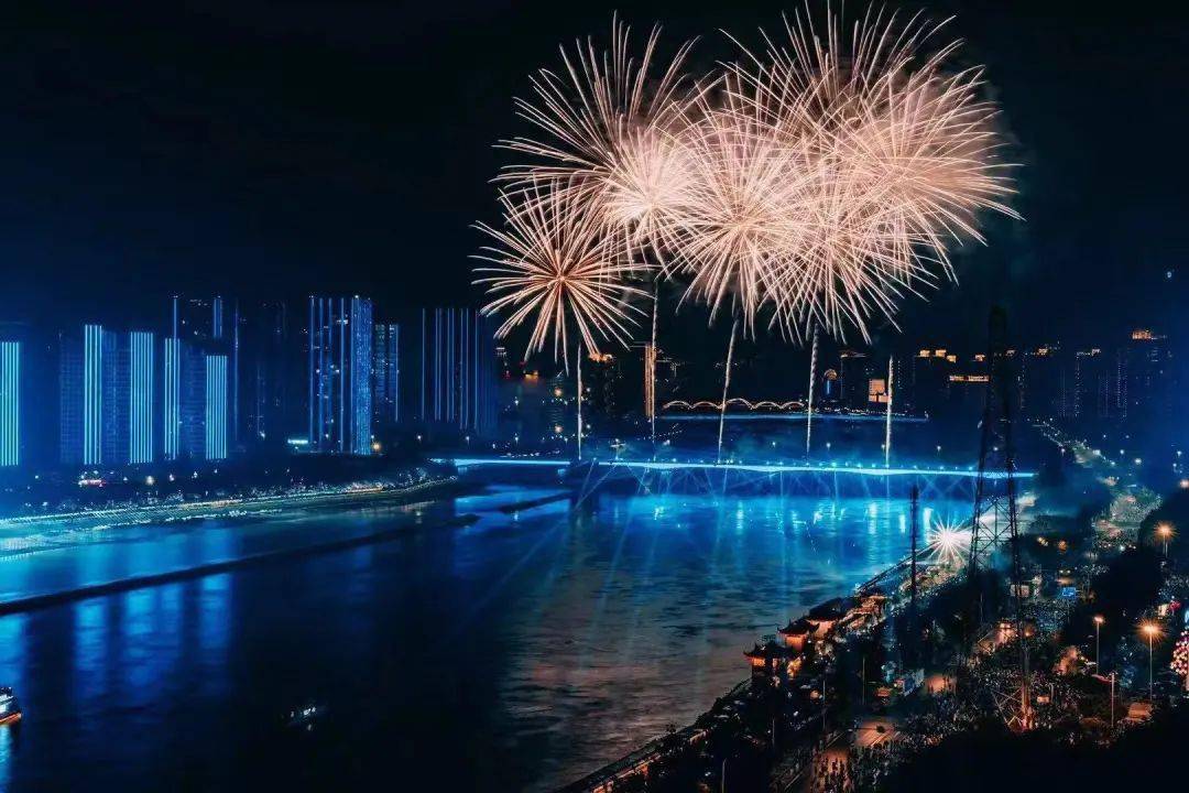 有福之州盛世璀璨丨闽江山水之城视听灯光秀绚烂烟火举世绽放