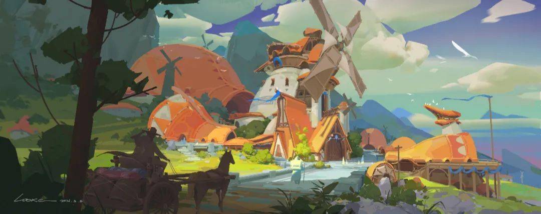 心血来潮的不务正业华师环艺系小哥改行场景原画刚入职却夺了角色设计