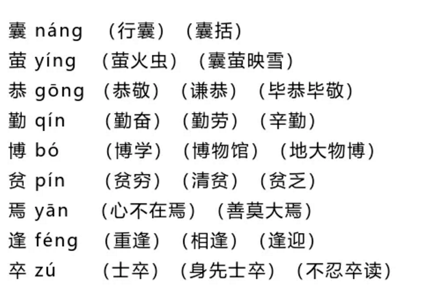 四年级线上微课堂四年级部编版语文下册文言文二则重点汇总