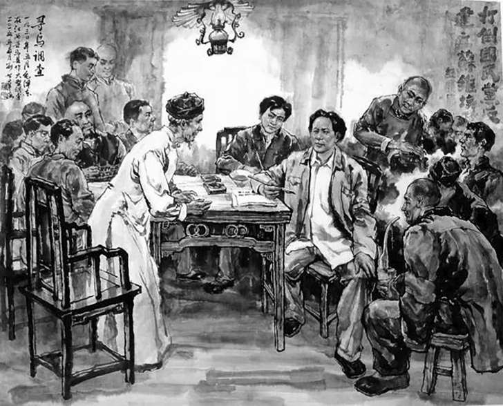 刘世群/绘结合各地实际和经验,1930年9月在上海召开的六届三中全会