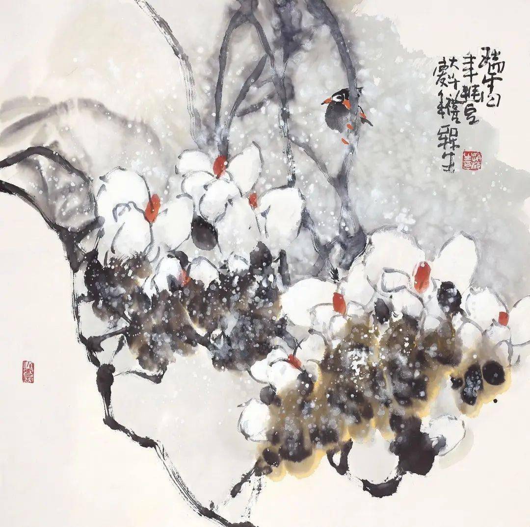 欣赏九旬画叟赵梅生无师自勉画无定法