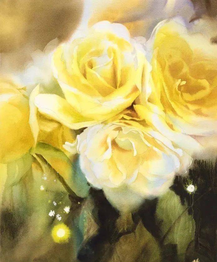 国际名家花卉水彩作品展览香气都要溢出屏幕了