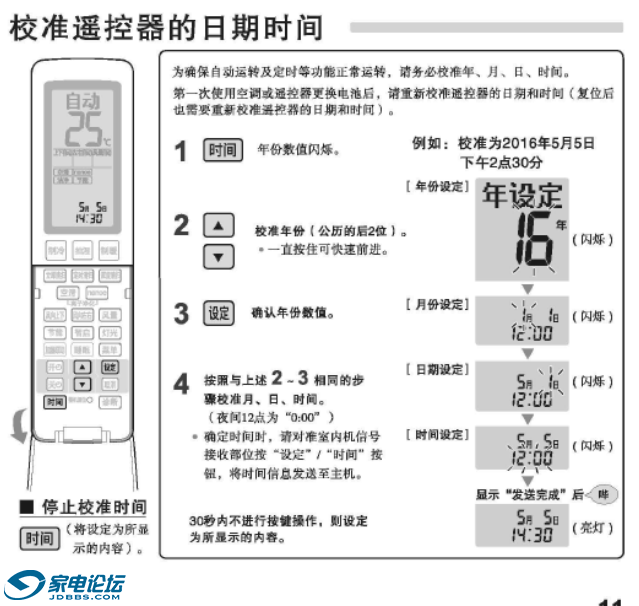 松下空调遥控说明图解图片