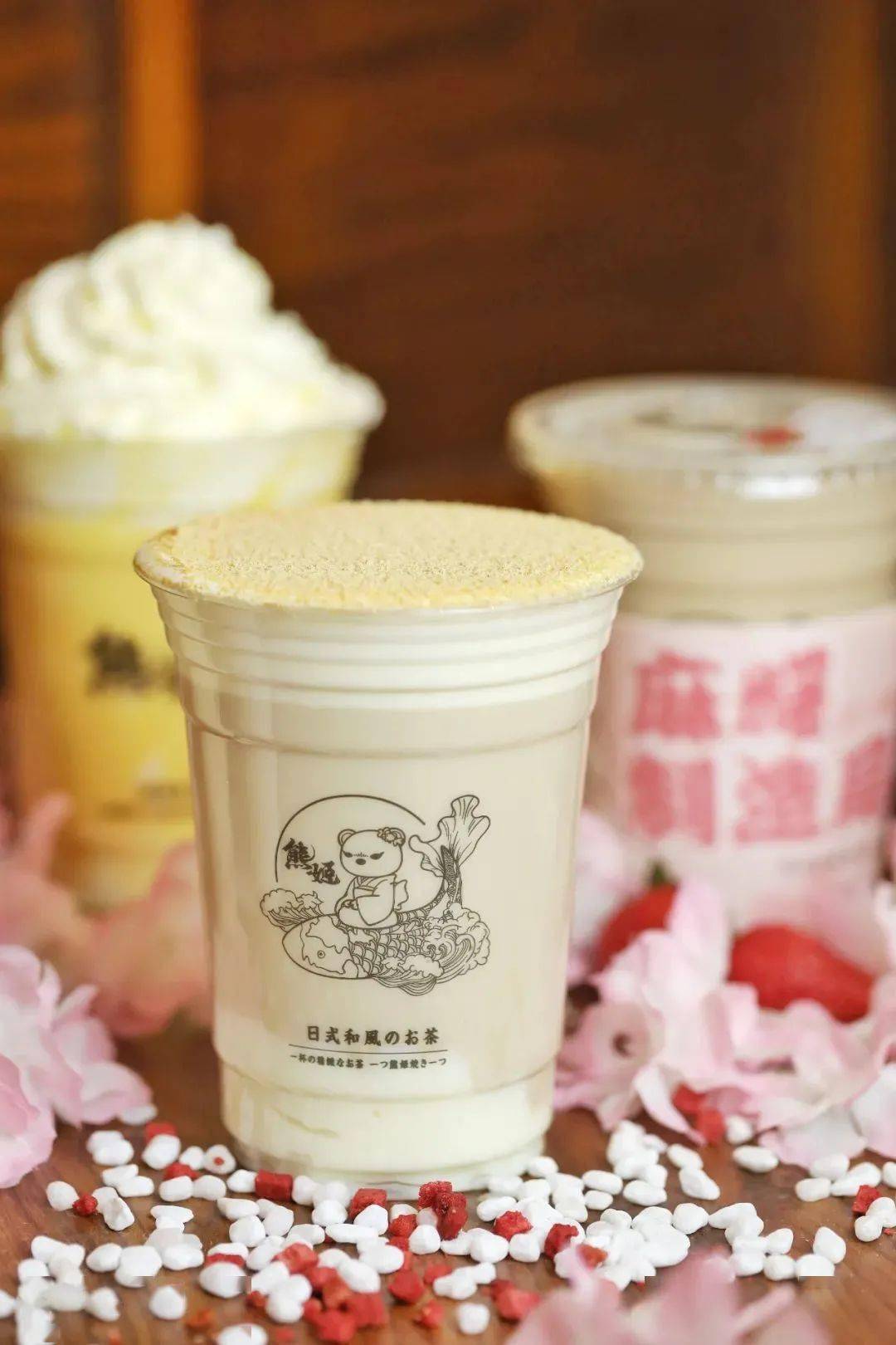 风靡上海的日式和风宝藏茶熊姬奶茶终于来织里啦
