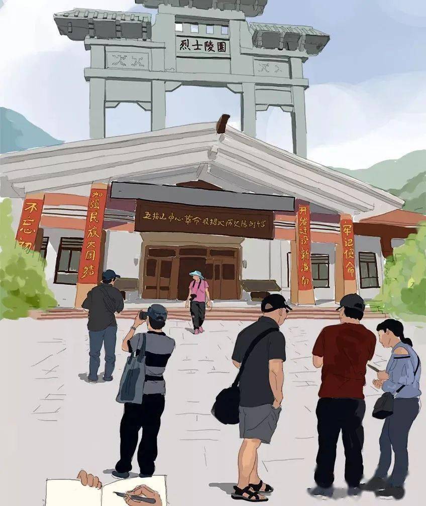 真绘玩来看一看手绘师笔下的五指山市吧