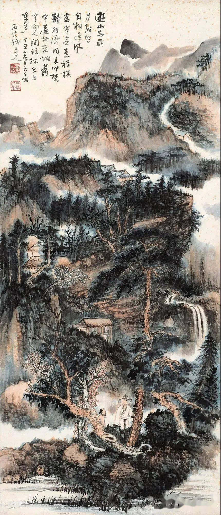 张大千山水画法