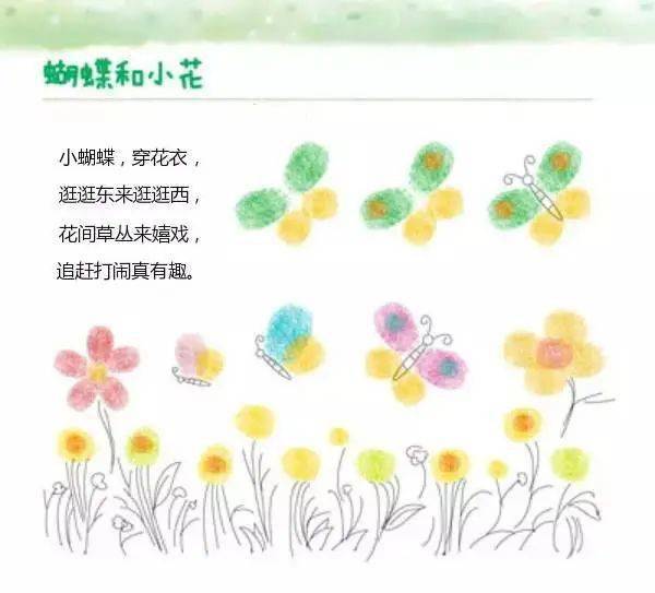 幼儿园好玩的手指画配歌谣哦孩子都爱玩