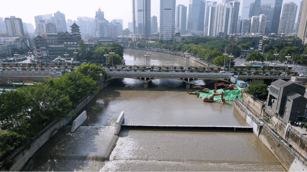锦江故事打赢闸坝施工攻坚战