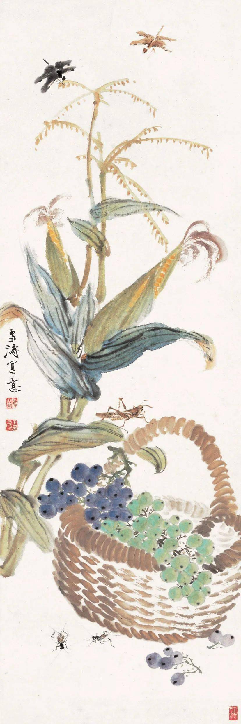 王雪涛画小品回味无穷勾人食欲