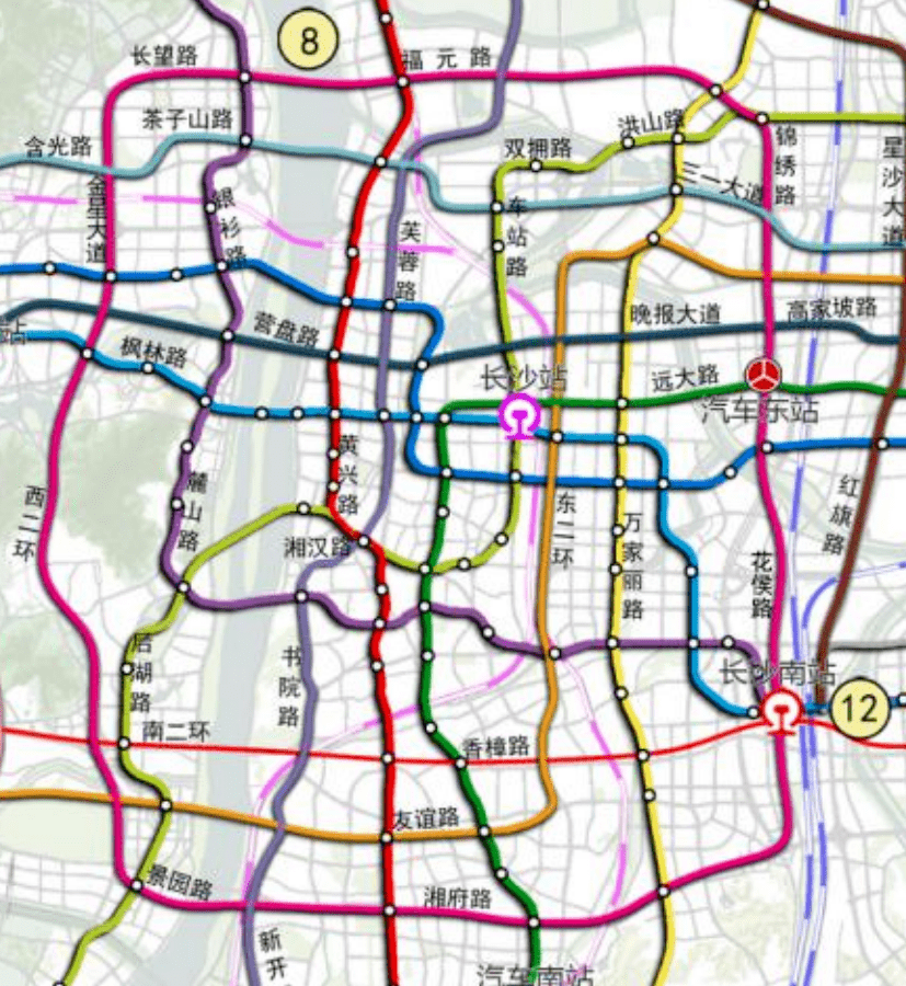 长沙地铁9号线:中心城区南北向补充线路