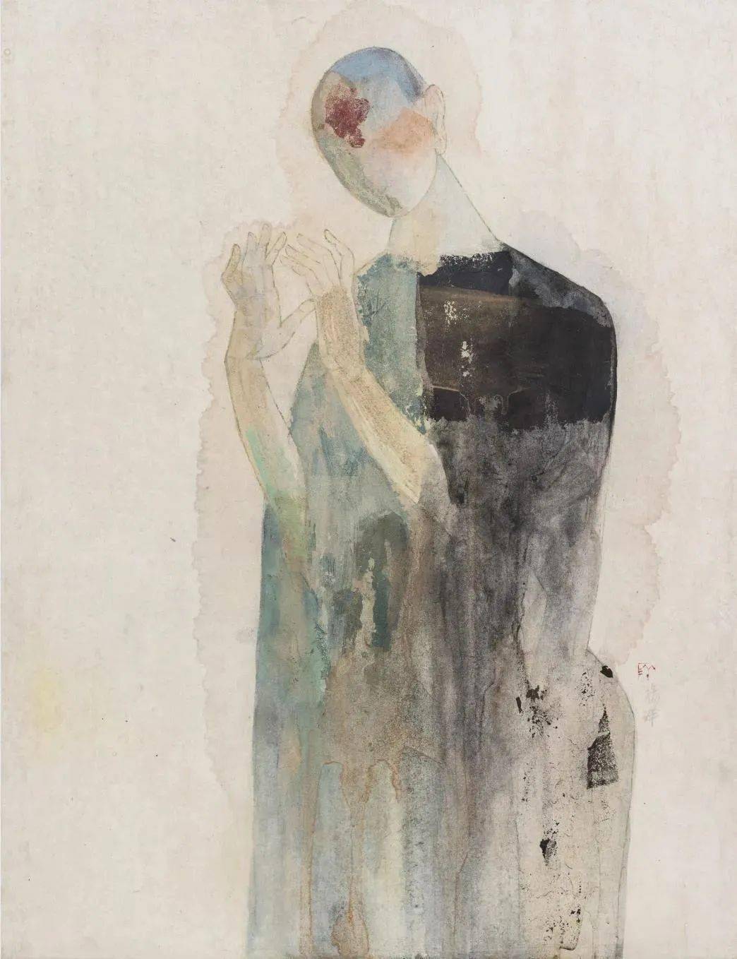 材料的时尚女画家杨洋