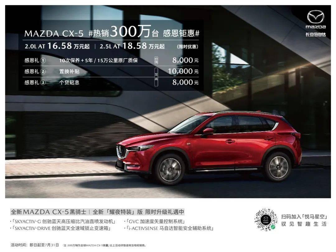 全球销量达成300万台mazda Cx 5感恩钜惠 搜狐汽车 搜狐网