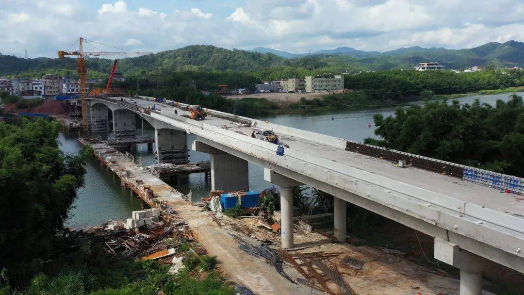 7月1号,河源这座横跨东江的大桥要建成通车了!